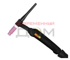 Горелка аргоновая КЕДР TIG-26 PRIME (1 кнопка, для КЕДР UltraTIG, кабель/газ G3/8, 2-pin мал.) 4,0м